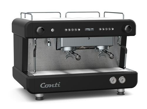 Conti CC202 - 2 Group Espresso Machine - Black