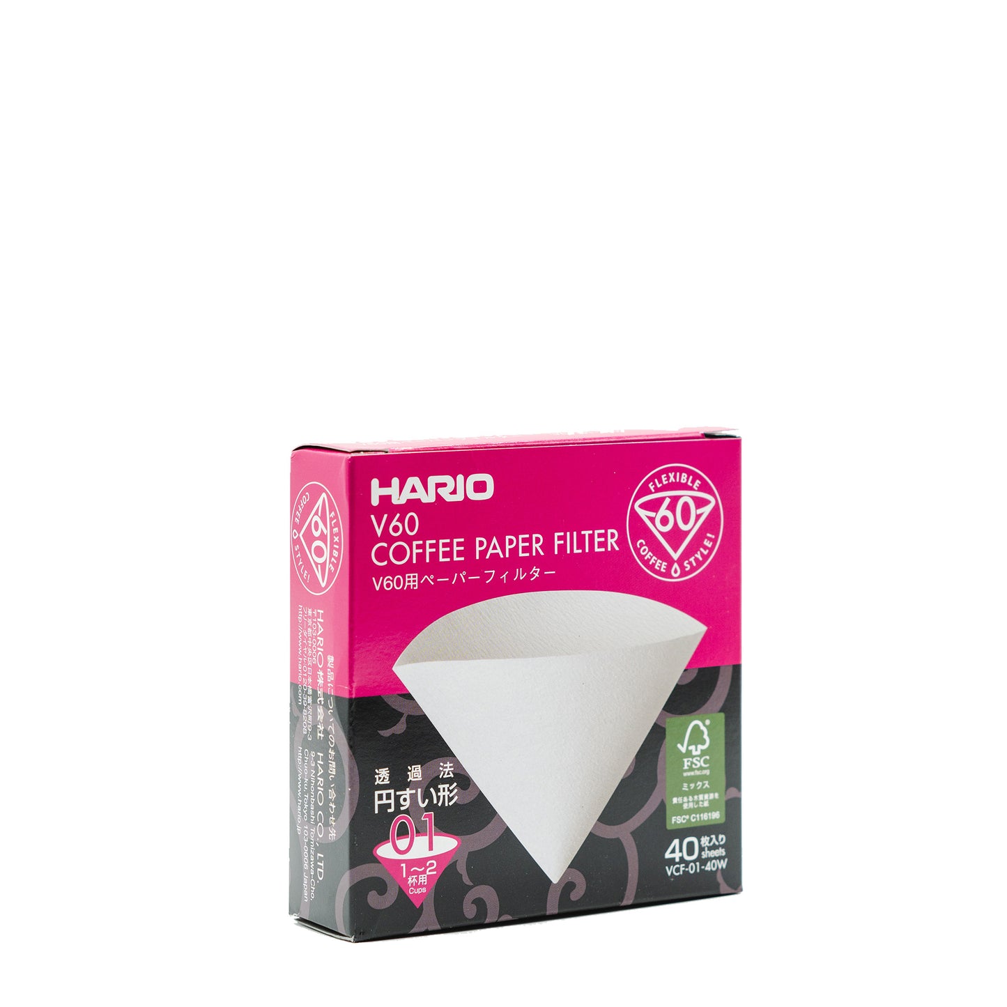 V60 Coffee Filter Papers in packaging