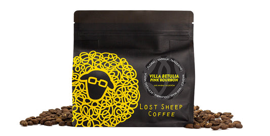 Lost Sheep Coffee Villa Betulia Pink Bourbon packaging