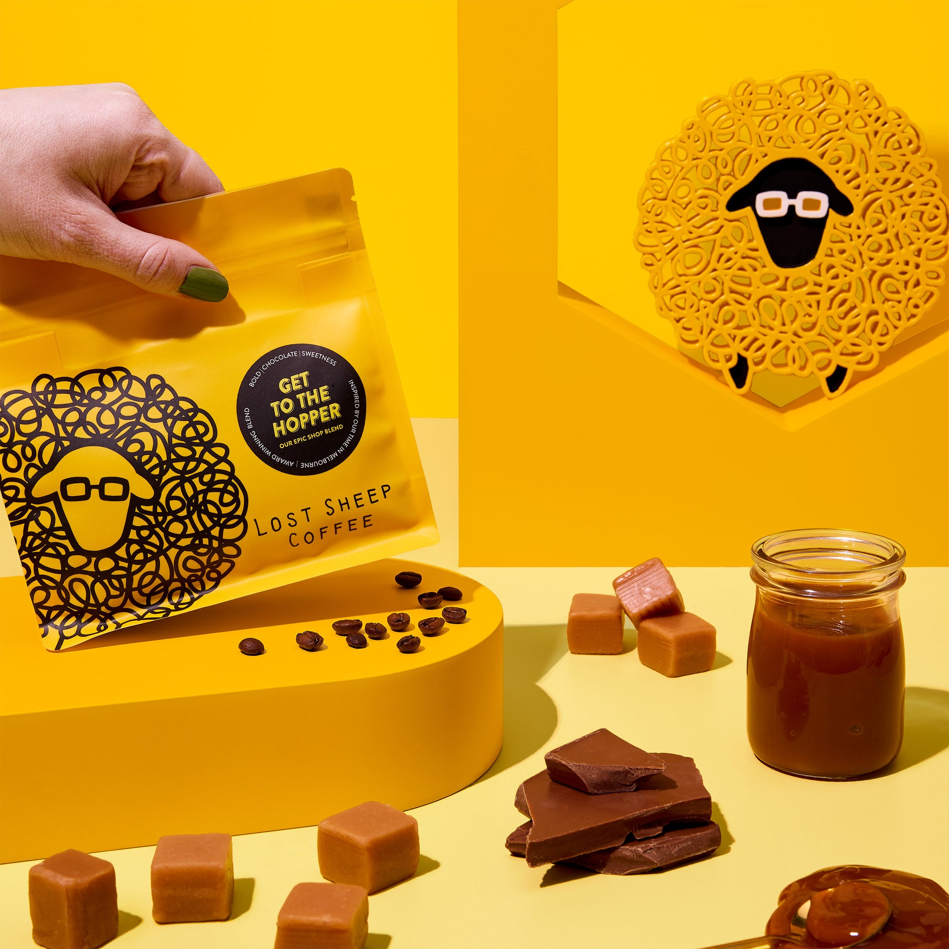 Lost Sheep Coffee packaging 